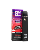 The image features a sleek black disposable vape device next to a box labeled "Apple Dreams," branded with "Eighty Six Brand." It displays hemp-derived THCh details, promoting it as part of their premium 2g THCh vapes.