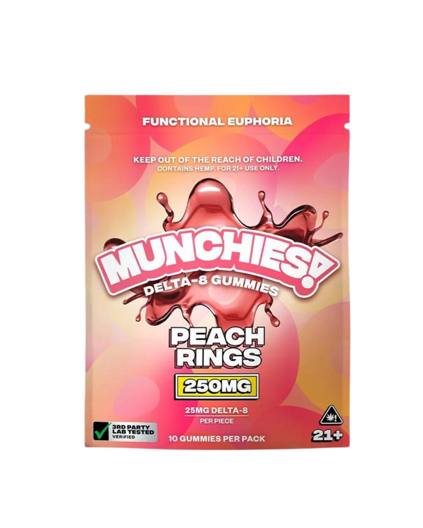 Munchies Delta 8 Peach Rings | 250mg