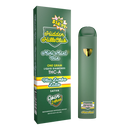 The Hidden Hills Mini Mart THCA Disposable vape pen by Hidden Hills comes with one gram of Blue Lambo Latte, premium THCA distillate. The packaging features the phrases 'Open 24 HRS' and 'Only $14.99!'.