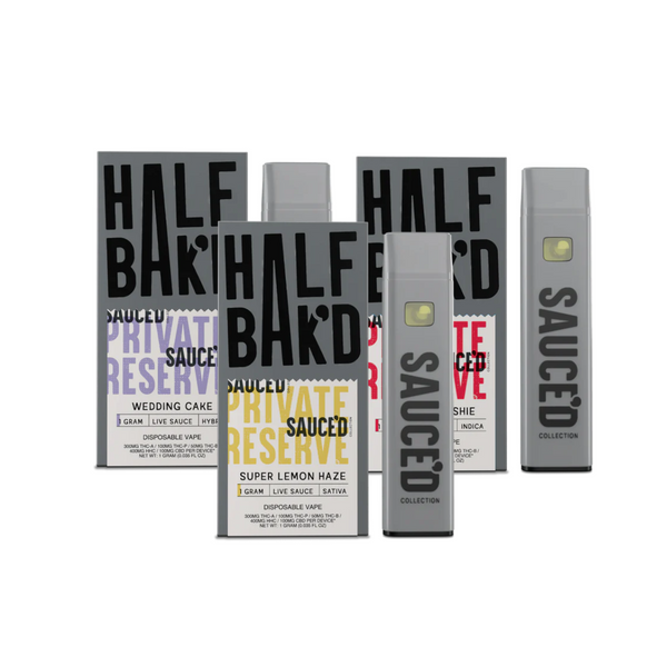 Half Bak'd Sauced Private Reserve Disposable | 1g Half Bak'd Sauced Private Reserve Disposable | 1g