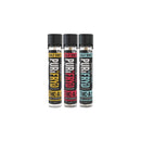 Three cylindrical containers labeled "Half Bak'd THC-A Diamonds Pre Rolls | 2g," "Pur x FRYD," and "Diamonds" with premium THC-A diamonds are arranged side by side against a white background. Perfect for the connoisseur's choice, these products exemplify quality and refinement.