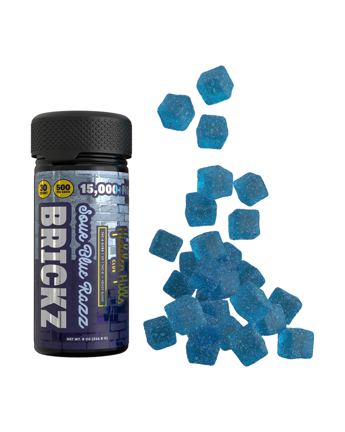Hidden Hills Heady Blend Brickz Gummies | 15000mg - Everyday Delta
