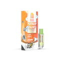 Box and vape cartridge for Modus Platinum Blend Cartridge | 2g in Alien Apple flavor, 2000mg strength, featuring cannabis distillate sauce with CDT. Experience the exceptional quality of Modus Platinum Blend Vape Carts with every puff.