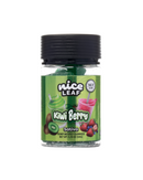 A 1.76 oz (50g) container of Nice Leaf THC-P Gummies, 20ct, 3,500mg, offers a tropical fruit flavor with a kiwi berry sativa blend.