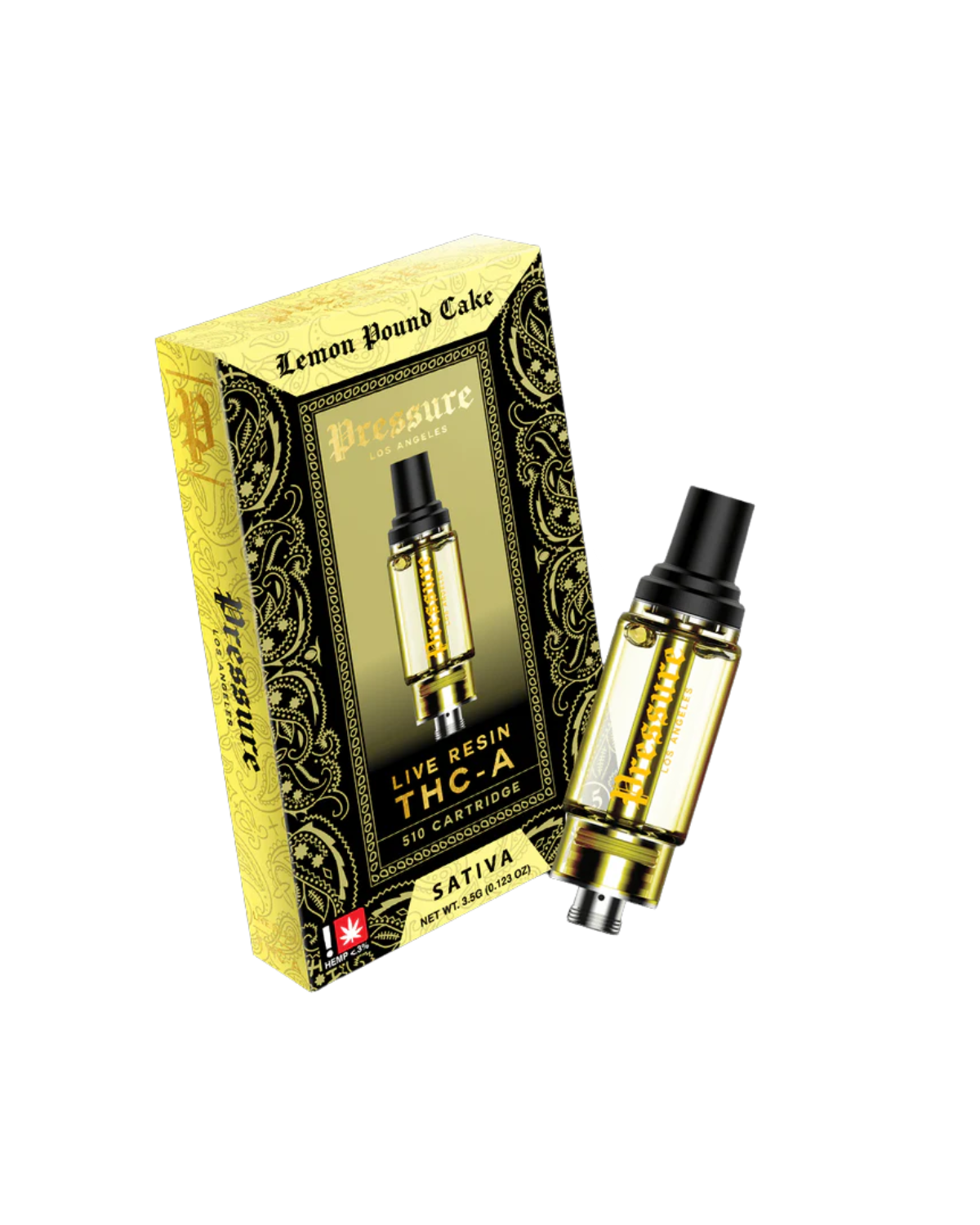 Pressure LA Live Resin THCa Vape Cartridge 3.5g