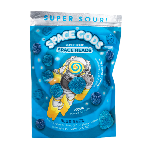 Space Gods Super Sour Space Heads Gummies | 900mg