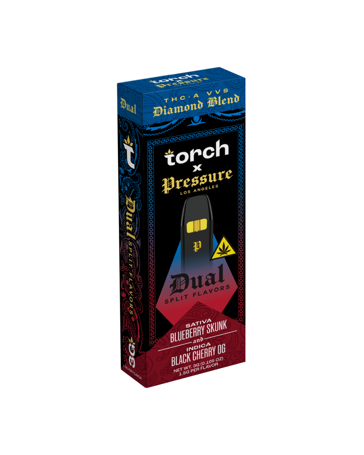 Torch X Pressure THCa VVS Diamond Blend Dual Disposable 3g