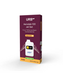 A box of Urb Aerodab 100 Jet Set Disposable | 1.5g in Tangie Dream flavor, featuring the Urb brand and product image.