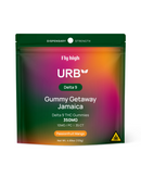 The Urb Delta 9 THC Gummies offer a delightful escape with the Passionfruit Mango flavor. Each vibrant, resealable bag contains 350MG total of hemp-derived THC, with each piece delivering 10MG for a flavorful adventure.