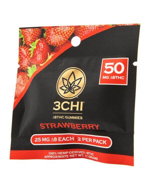 3Chi Delta 8 Gummies Sample Pack - Strawberry