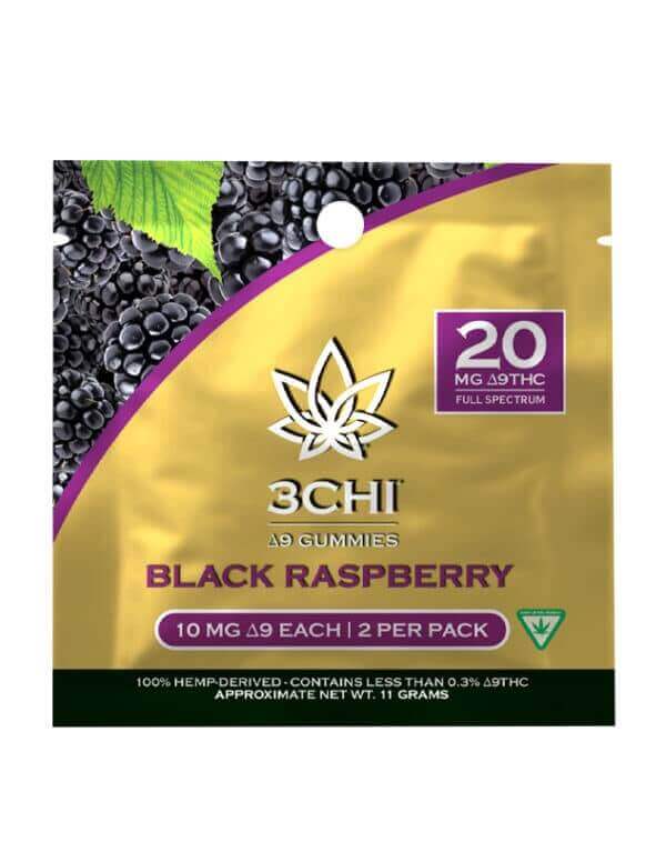 3Chi Delta 9 Gummies Sample Pack - Black Raspberry