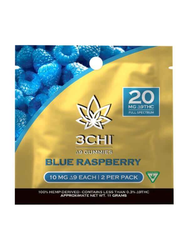 3Chi Delta 9 Gummies Sample Pack - Blue Raspberry
