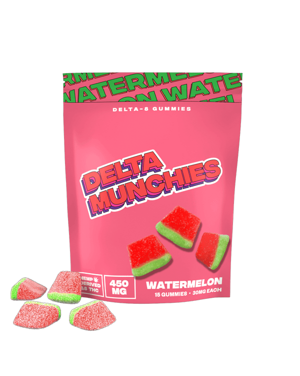 Delta Munchies Delta 8 Gummies - Watermelon 15ct