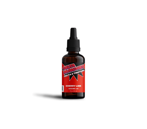 Delta Munchies Delta 8 Tincture - Cherry Lime 1,000mg