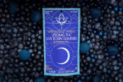 Hometown Hero Delta 9 Live Rosin Gummies - Blueberry