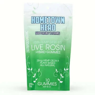Hometown Hero Delta 9 Live Rosin Gummies - Hybrid