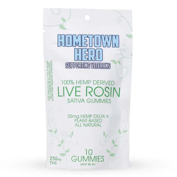 Hometown Hero Delta 9 Live Rosin Gummies - Sativa