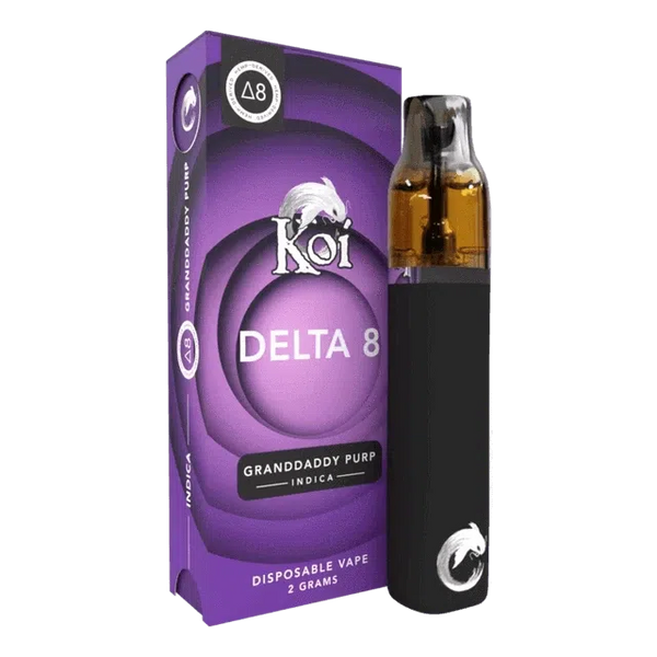 Koi 2g Delta 8 Disposable Vape - Granddaddy Purp