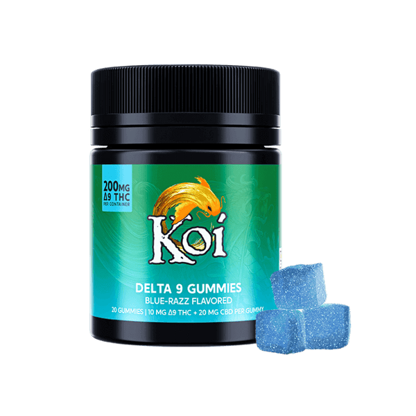 Koi Delta 9 THC Gummies - Blue Razz 20ct