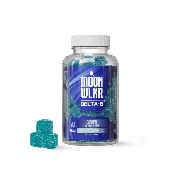 Moonwlkr Delta 8 THC Gummies - Blue Dream Berry 12.5mg, 50ct