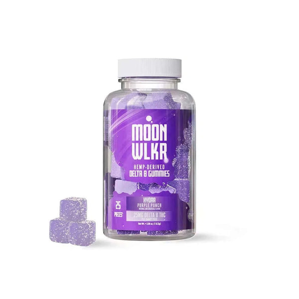 Moonwlkr Delta 8 THC Gummies - Purple Punch 12.5mg, 50ct
